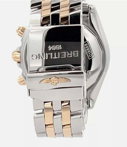 Breitling Chronomat Evolution Automatic Men's Watch Gold/Steel Case With Gold/Steel Strap Authentic Luxury Timepiece