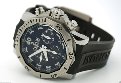 Corum Admiral's Cup Automatic Unisex Watch Titanium Case With Rubber Strap Authentic Luxury Timepiece