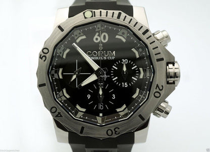 Corum Admiral's Cup Automatic Unisex Watch Titanium Case With Rubber Strap Authentic Luxury Timepiece