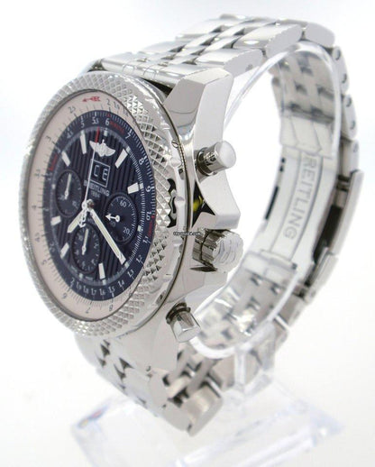 Breitling Bentley 6.75 Automatic Men's Watch With Steel Case and Strap Authentic Luxury Timepiece