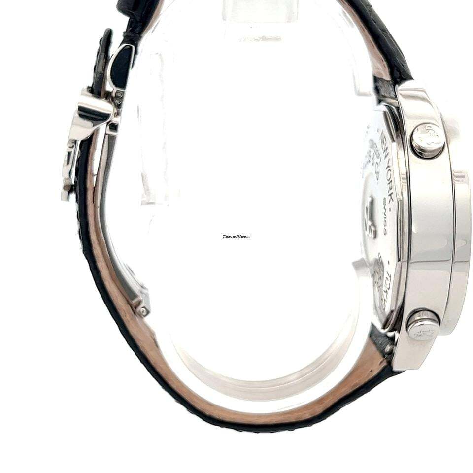 Jacob & Co. Quartz Men's Watch Steel Case With Leather Strap Authentic Luxury Timepiece