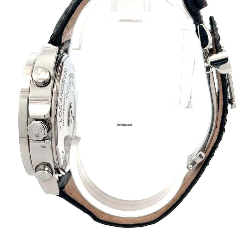 Jacob & Co. Quartz Men's Watch Steel Case With Leather Strap Authentic Luxury Timepiece