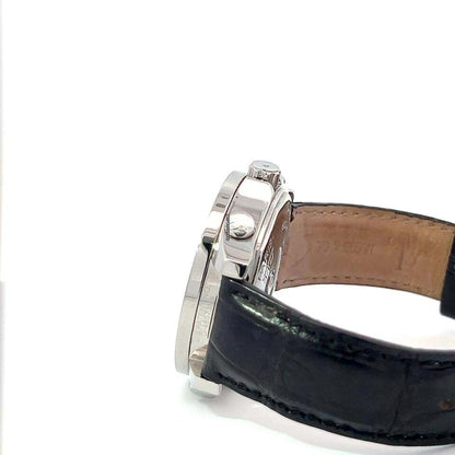 Jacob & Co. Quartz Men's Watch Steel Case With Leather Strap Authentic Luxury Timepiece