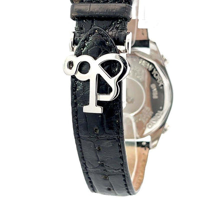 Jacob & Co. Quartz Men's Watch Steel Case With Leather Strap Authentic Luxury Timepiece