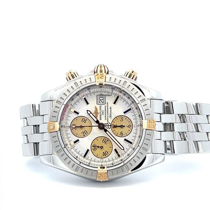 Breitling Chronomat Evolution Automatic Men's Watch With Steel Case and Strap Authentic Luxury Timepiece