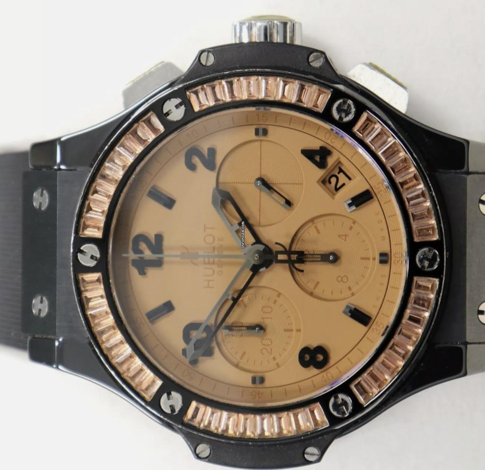 Hublot Big Bang Tutti Frutti Automatic Men's Watch Ceramic Case With Rubber Strap Authentic Luxury Timepiece