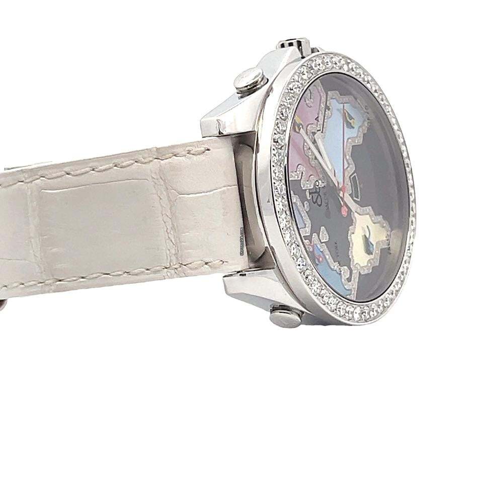 Jacob & Co. Quartz Men's Watch Steel Case With Leather Strap Authentic Luxury Timepiece