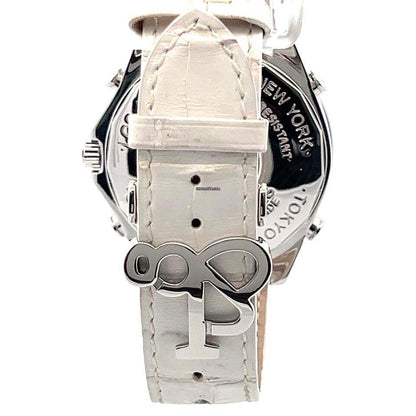 Jacob & Co. Quartz Men's Watch Steel Case With Leather Strap Authentic Luxury Timepiece