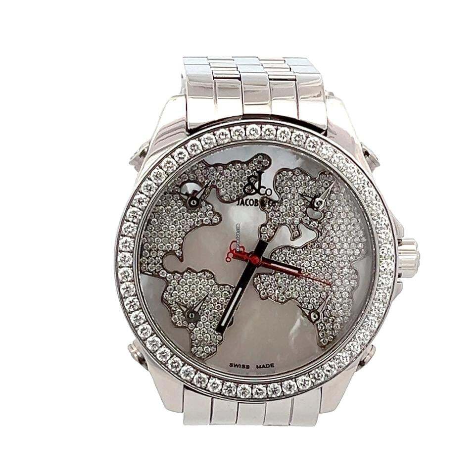 Jacob & Co. Quartz Men's Watch With Steel Case and Strap Authentic Luxury Timepiece