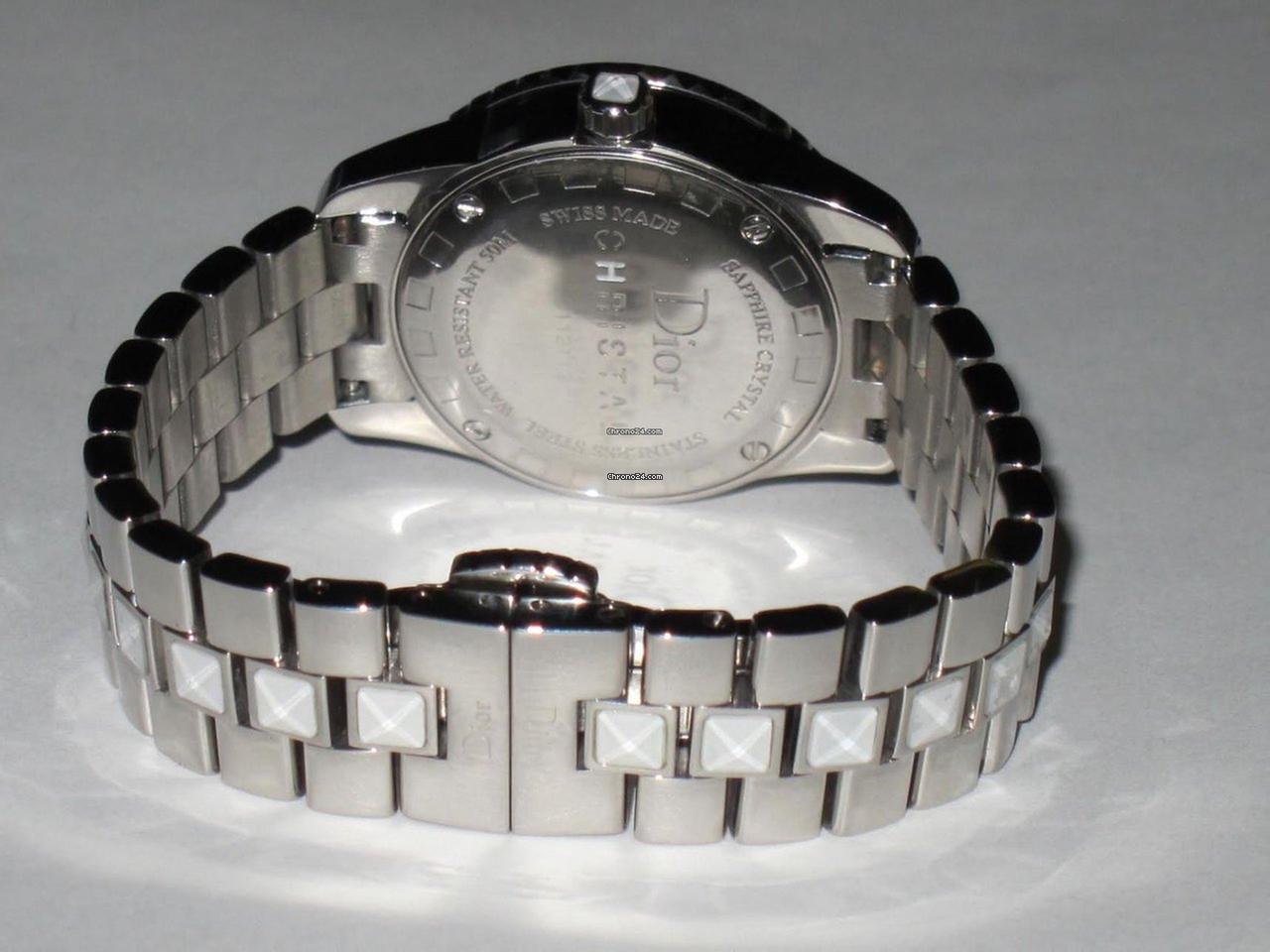 Dior Christal Quartz Women's Watch With Steel Case and Strap Authentic Luxury Timepiece