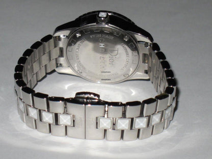 Dior Christal Quartz Women's Watch With Steel Case and Strap Authentic Luxury Timepiece