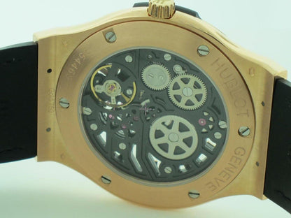 Hublot Classic Fusion Ultra-Thin Manual winding Men's Watch Rose Gold Case With Leather Strap Authentic Luxury Timepiece