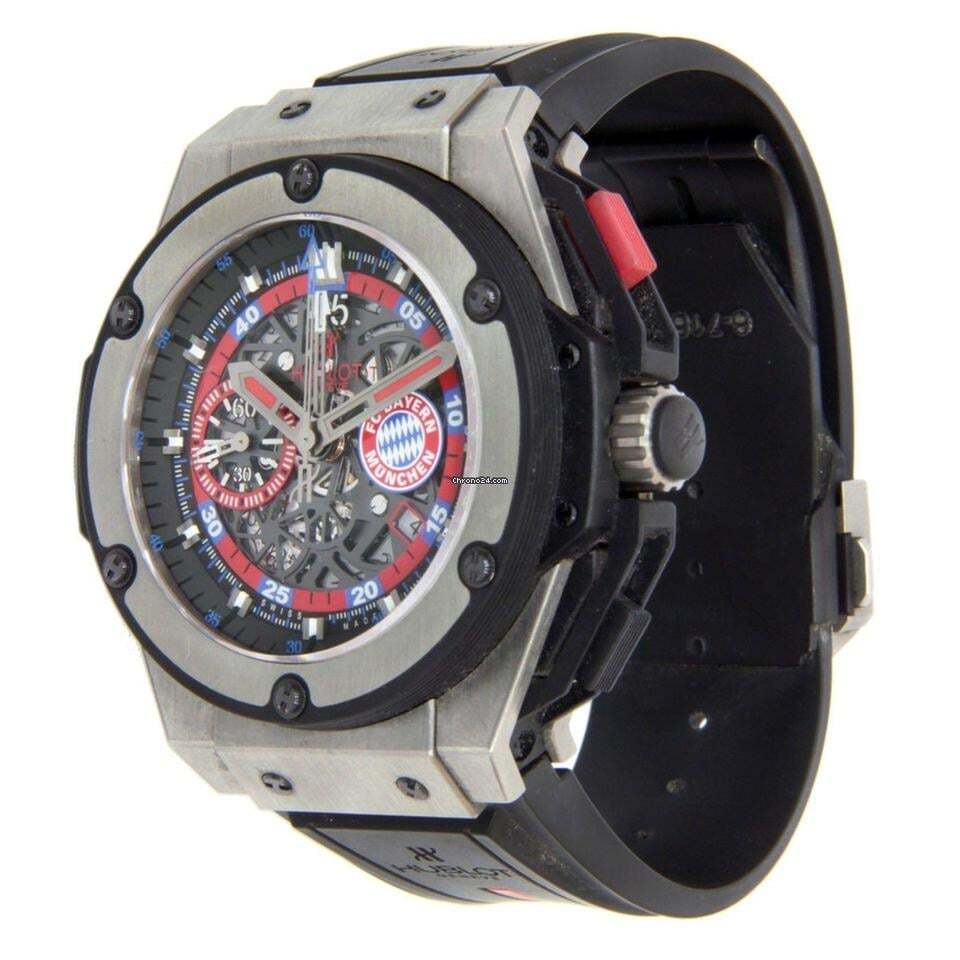 Hublot King Power Automatic Men's Watch Titanium Case With Rubber Strap Authentic Luxury Timepiece