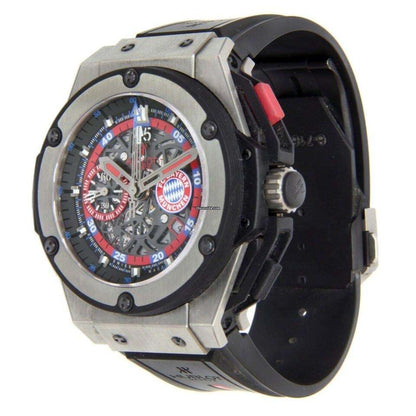 Hublot King Power Automatic Men's Watch Titanium Case With Rubber Strap Authentic Luxury Timepiece