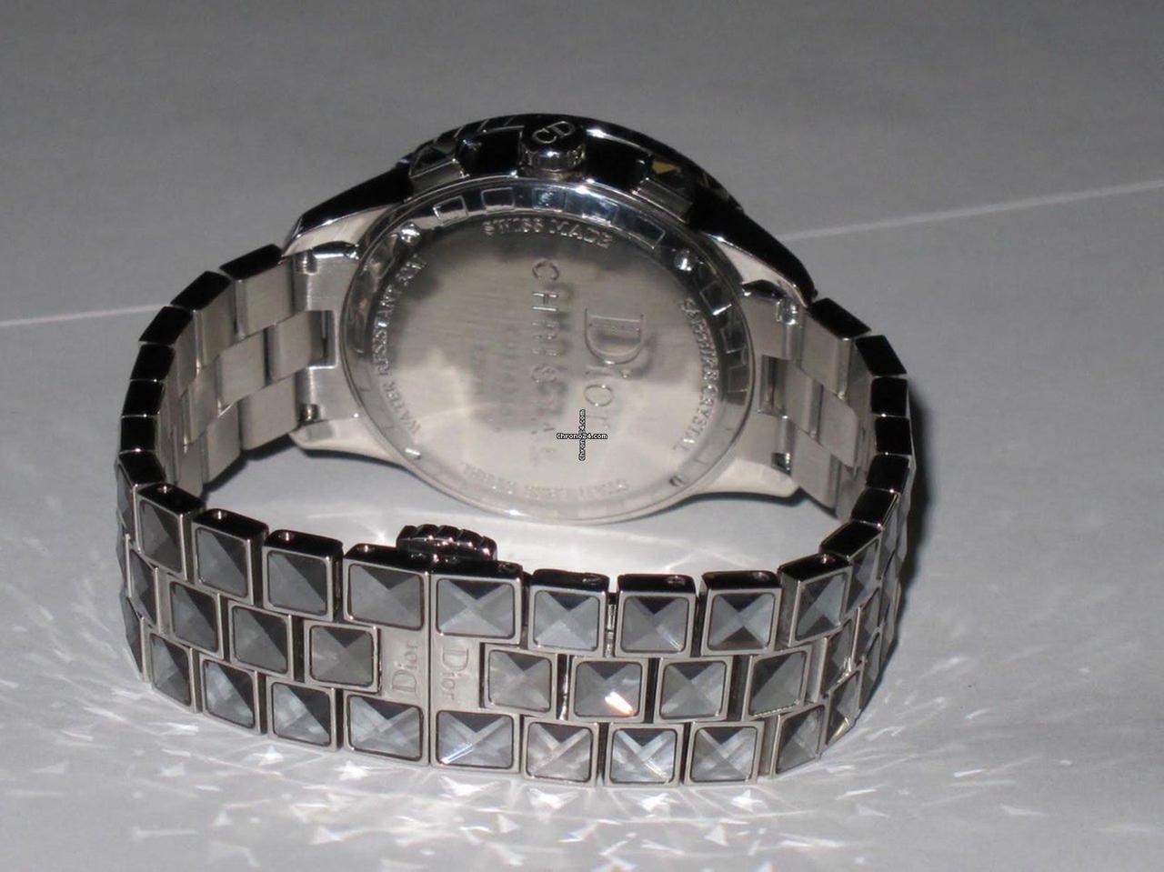 Dior Christal Quartz Women's Watch With Steel Case and Strap Authentic Luxury Timepiece