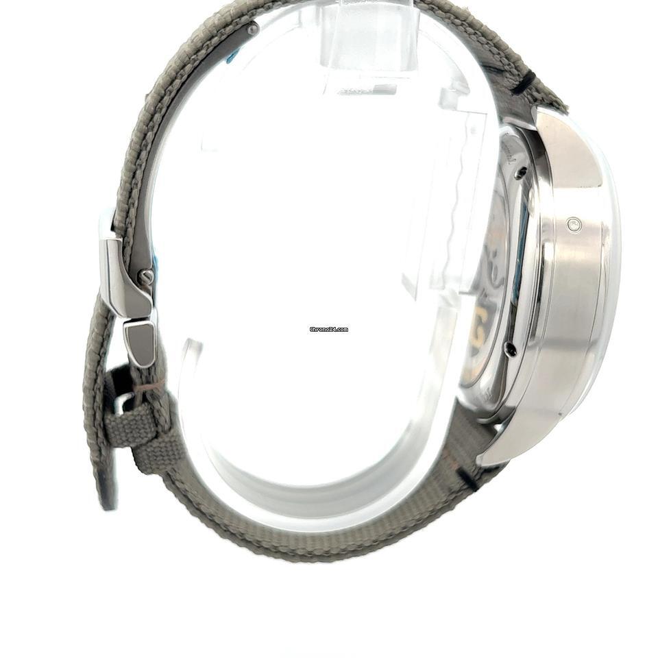 Glashütte Original Senator Chronograph Panorama Date Automatic Men's Watch Steel Case With Textile Strap Authentic Luxury Timepiece