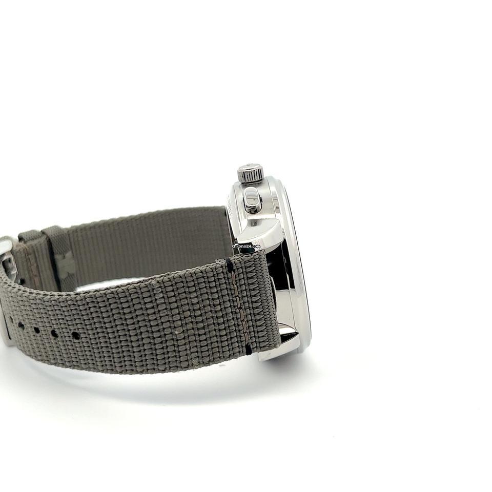 Glashütte Original Senator Chronograph Panorama Date Automatic Men's Watch Steel Case With Textile Strap Authentic Luxury Timepiece