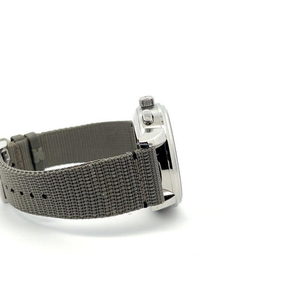 Glashütte Original Senator Chronograph Panorama Date Automatic Men's Watch Steel Case With Textile Strap Authentic Luxury Timepiece