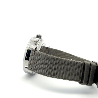 Glashütte Original Senator Chronograph Panorama Date Automatic Men's Watch Steel Case With Textile Strap Authentic Luxury Timepiece