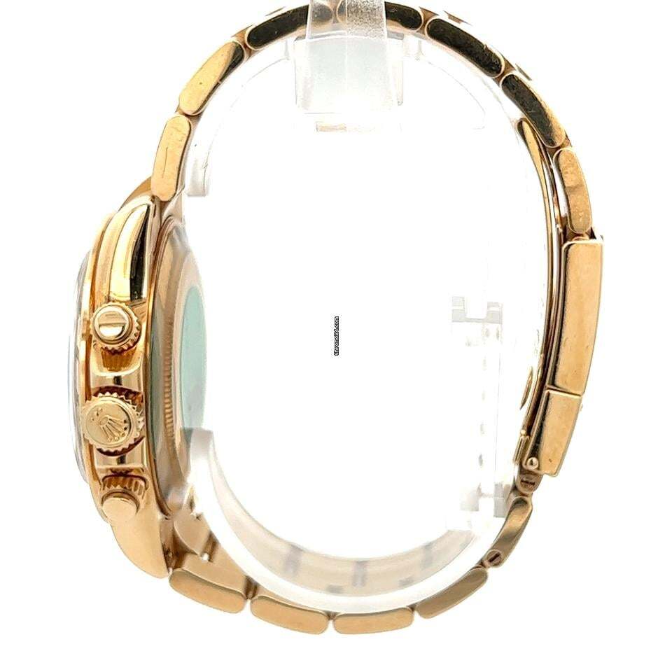 Rolex Daytona Automatic Men's Watch With Yellow Gold Case and Strap Authentic Luxury Timepiece