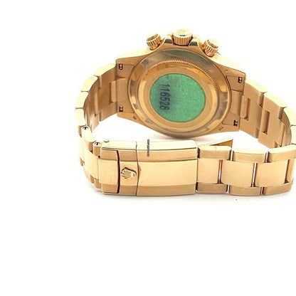 Rolex Daytona Automatic Men's Watch With Yellow Gold Case and Strap Authentic Luxury Timepiece