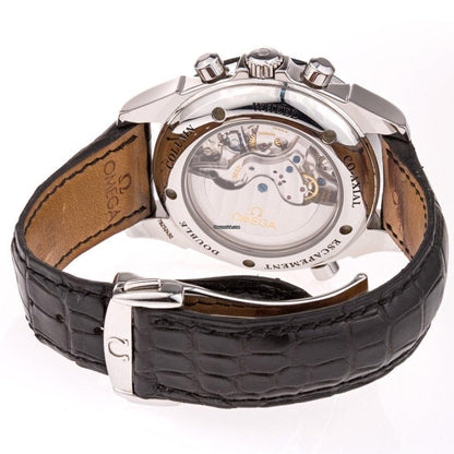 Omega De Ville Co-Axial Automatic Men's Watch Steel Case With Leather Strap Authentic Luxury Timepiece