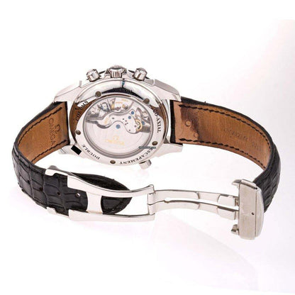 Omega De Ville Co-Axial Automatic Men's Watch Steel Case With Leather Strap Authentic Luxury Timepiece