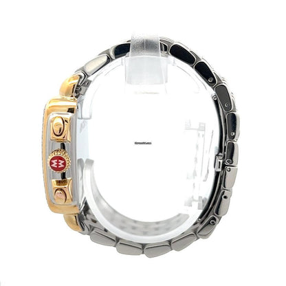 Michele Deco Quartz Women's Watch Gold/Steel Case With Gold/Steel Strap Authentic Luxury Timepiece