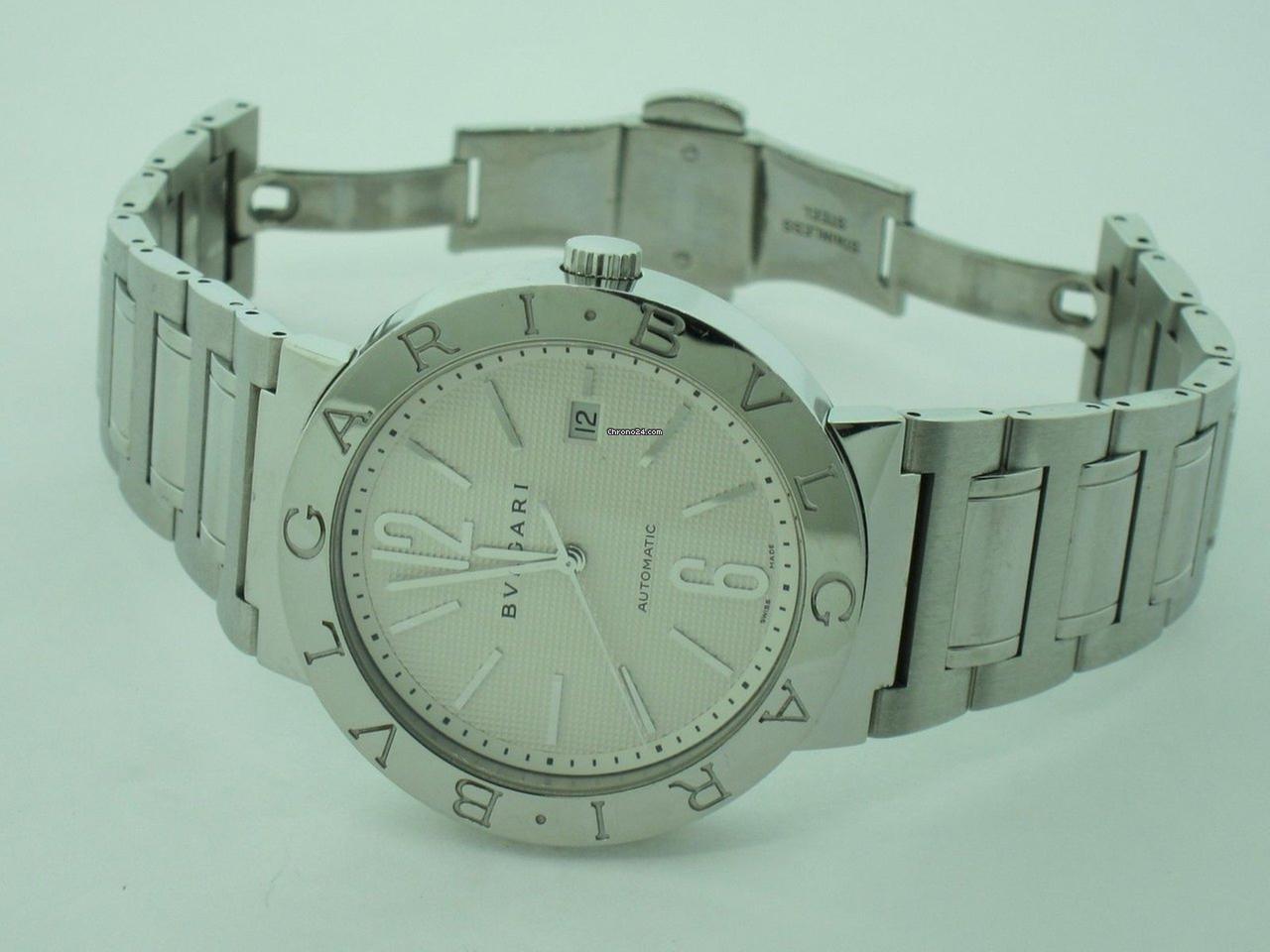 Bulgari Bulgari Automatic Men's Watch With Steel Case and Strap Authentic Luxury Timepiece