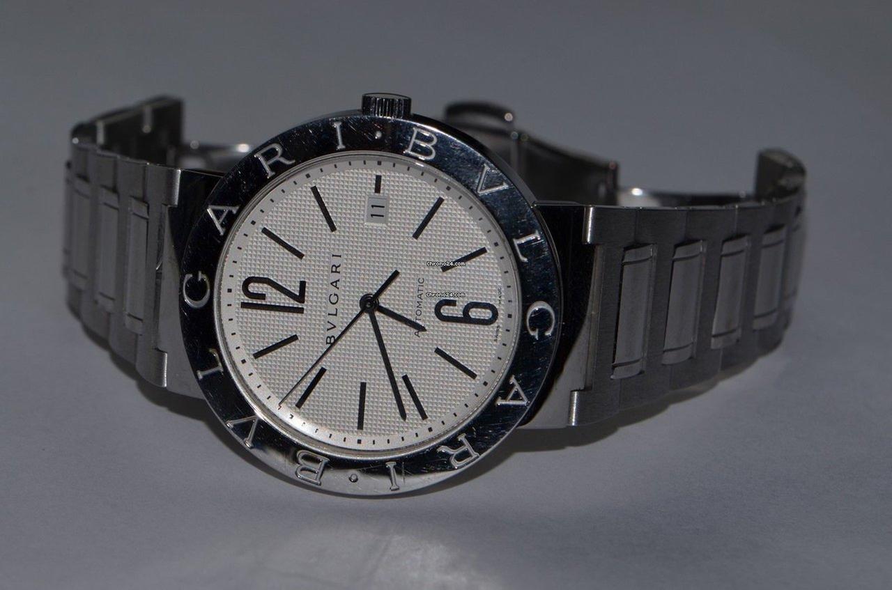 Bulgari Bulgari Automatic Men's Watch With Steel Case and Strap Authentic Luxury Timepiece