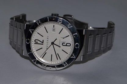 Bulgari Bulgari Automatic Men's Watch With Steel Case and Strap Authentic Luxury Timepiece