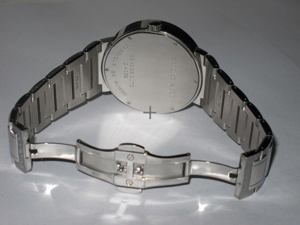 Bulgari Bulgari Automatic Men's Watch With Steel Case and Strap Authentic Luxury Timepiece