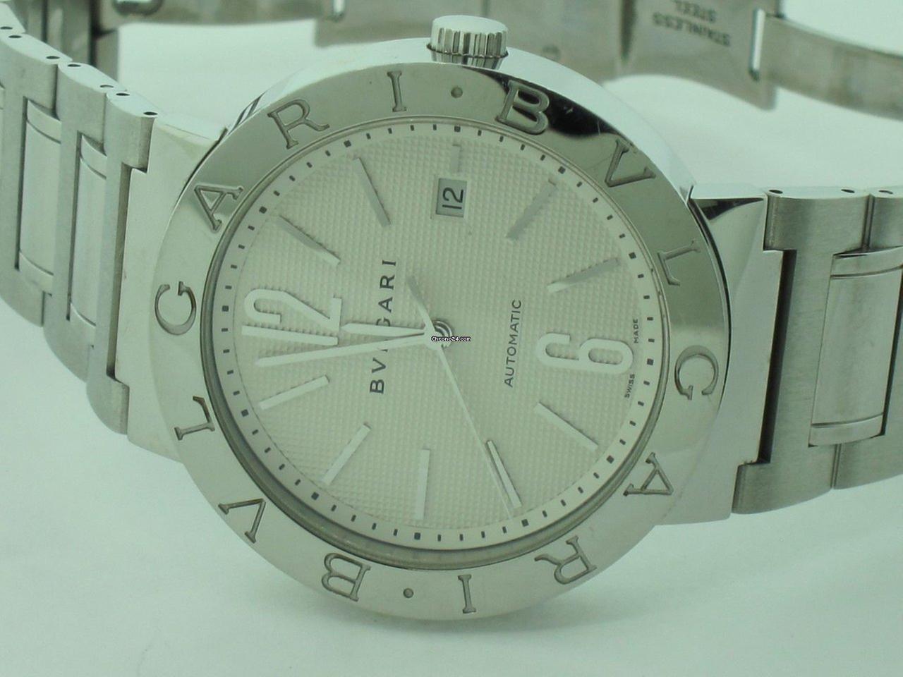 Bulgari Bulgari Automatic Men's Watch With Steel Case and Strap Authentic Luxury Timepiece