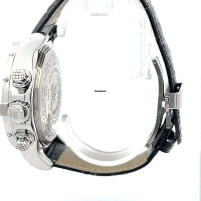 Breitling Super Avenger Automatic Men's Watch Steel Case With Leather Strap Authentic Luxury Timepiece