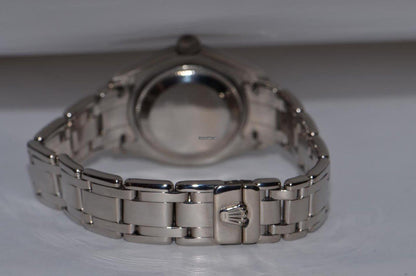 Rolex Lady-Datejust Pearlmaster Automatic Women's Watch With White Gold Case and Strap Authentic Luxury Timepiece