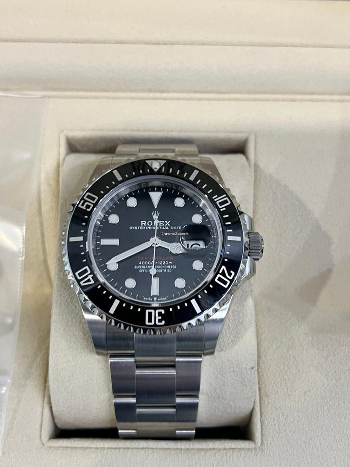 Rolex Sea-Dweller Automatic Men's Watch With Steel Case and Strap Authentic Luxury Timepiece