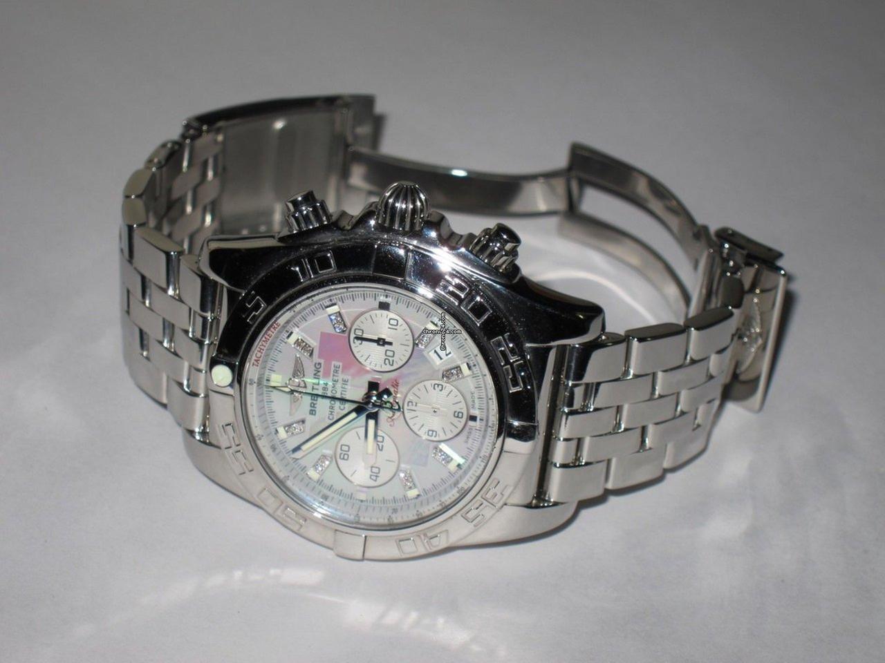 Breitling Chronomat Automatic Men's Watch With Steel Case and Strap Authentic Luxury Timepiece