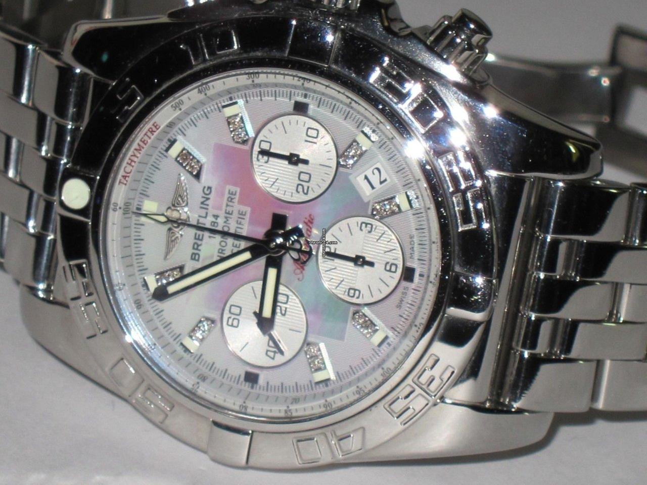 Breitling Chronomat Automatic Men's Watch With Steel Case and Strap Authentic Luxury Timepiece