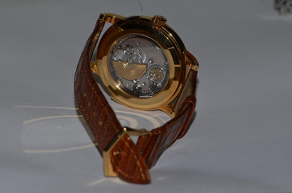 Patek Philippe Minute Repeater Automatic Men's Watch Yellow Gold Case With Leather Strap Authentic Luxury Timepiece