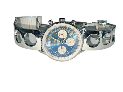 Breitling Navitimer Automatic Men's Watch With Steel Case and Strap Authentic Luxury Timepiece