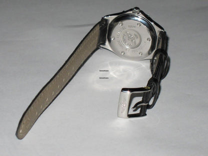 Breitling Quartz Women's Watch Steel Case With Leather Strap Authentic Luxury Timepiece