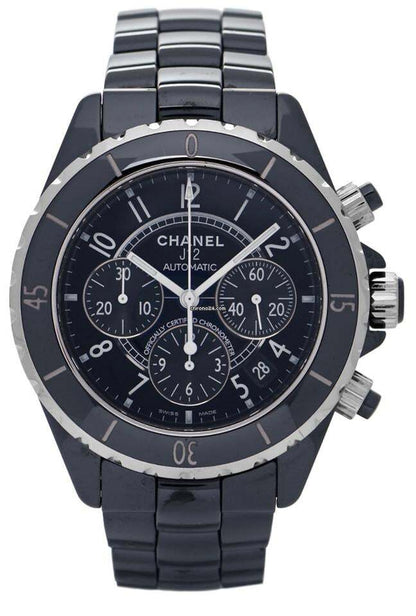 Chanel J12 Automatic Men's Watch With Ceramic Case and Strap Authentic Luxury Timepiece