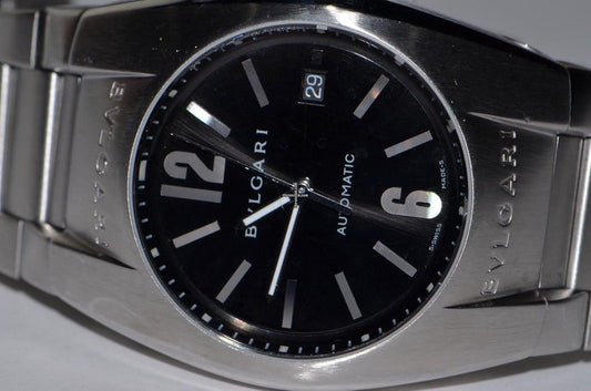 Bulgari Ergon Automatic Men's Watch With Steel Case and Strap Authentic Luxury Timepiece