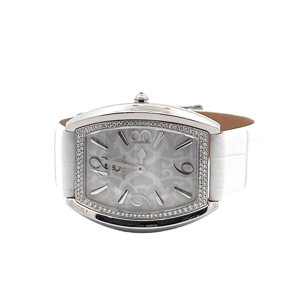 Milus Quartz Women's Watch Steel Case With Leather Strap Authentic Luxury Timepiece