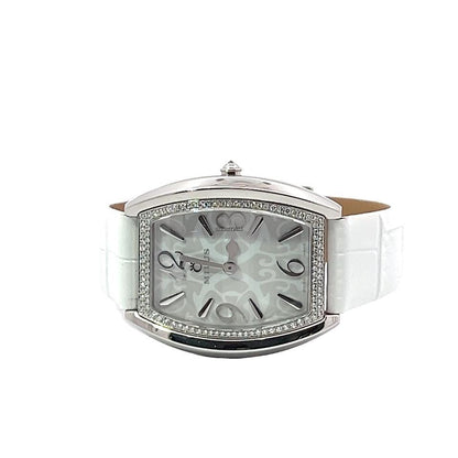 Milus Quartz Women's Watch Steel Case With Leather Strap Authentic Luxury Timepiece