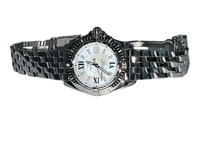 Breitling Quartz Women's Watch With Steel Case and Strap Authentic Luxury Timepiece