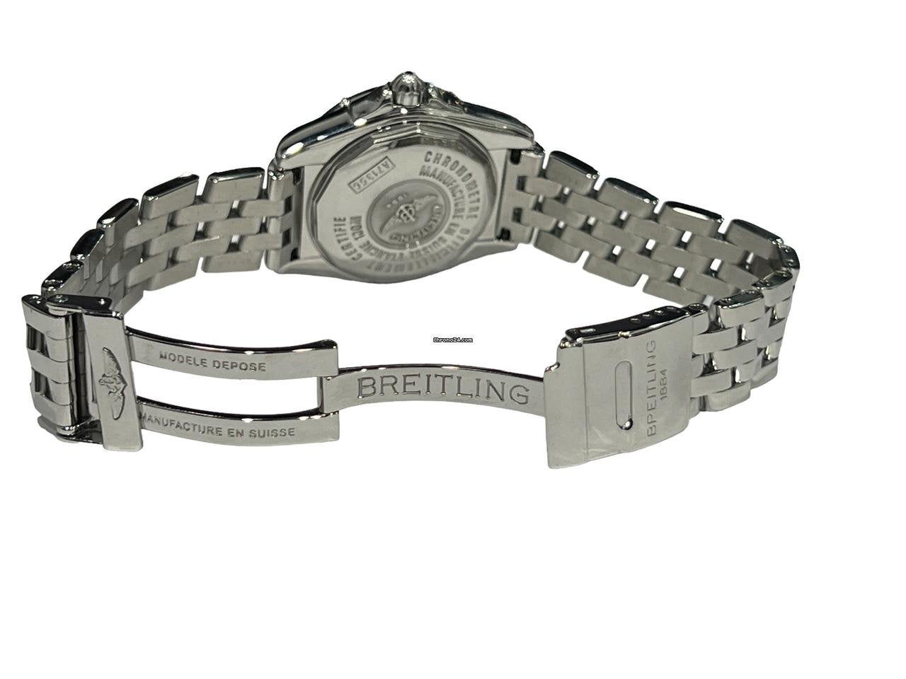 Breitling Quartz Women's Watch With Steel Case and Strap Authentic Luxury Timepiece