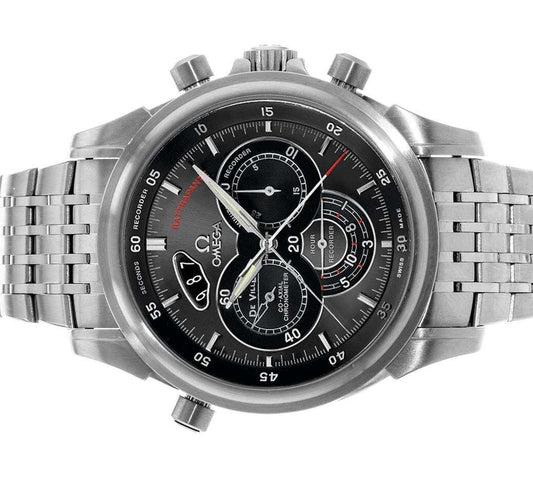 Omega De Ville Co-Axial Automatic Men's Watch With Steel Case and Strap Authentic Luxury Timepiece