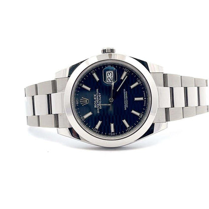 Rolex Datejust 41 Automatic Men's Watch With Steel Case and Strap Authentic Luxury Timepiece