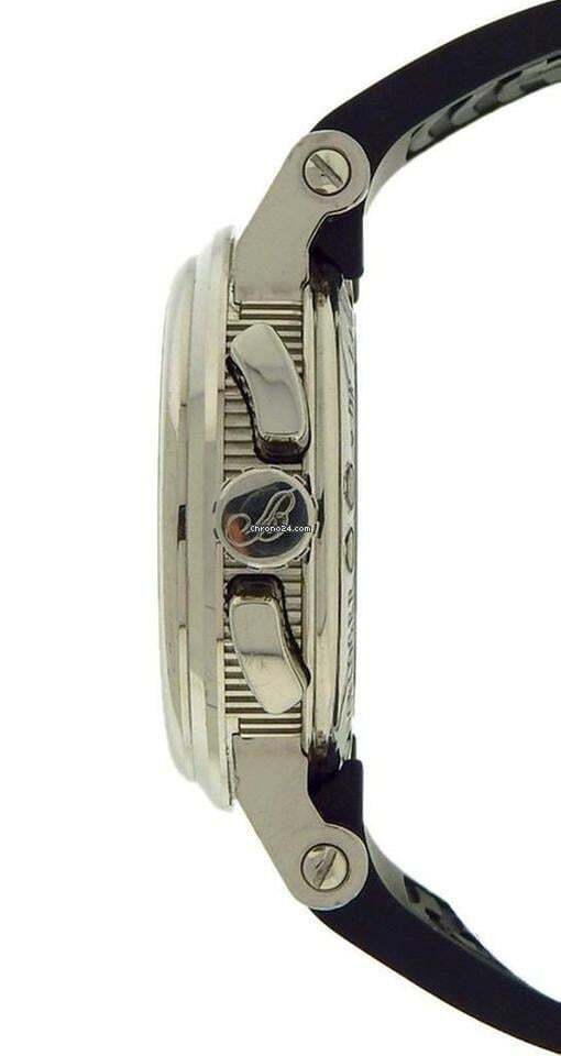 Breguet Marine Automatic Men's Watch White Gold Case With Rubber Strap Authentic Luxury Timepiece